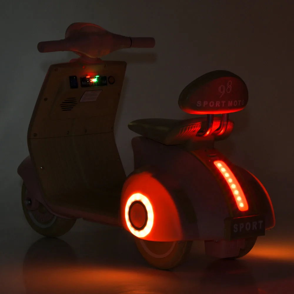 Електроскутер Bambi Racer M 6327L-13, Бежевий - Зображення 2