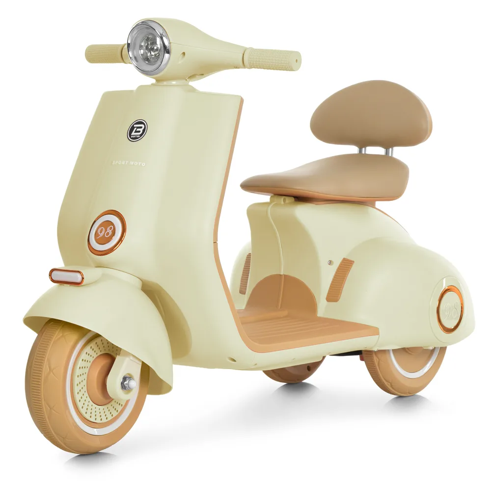 Електроскутер Bambi Racer M 6327L-13, Бежевий - Зображення 1