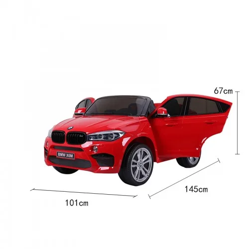 Електромобіль двомісний BMW X6M JJ2168 червоний - Зображення 10
